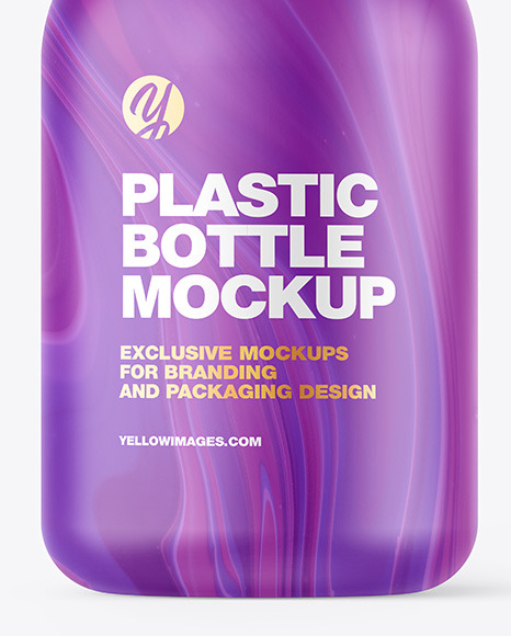 Matte Plastic Bottle Mockup PSD #1