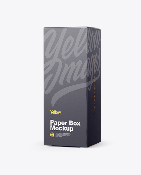 Download Blue Glass Dropper Bottle W Paper Box Mockup In Bottle Mockups On Yellow Images Object Mockups