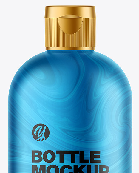 Metallic Bottle Mockup PSD #2