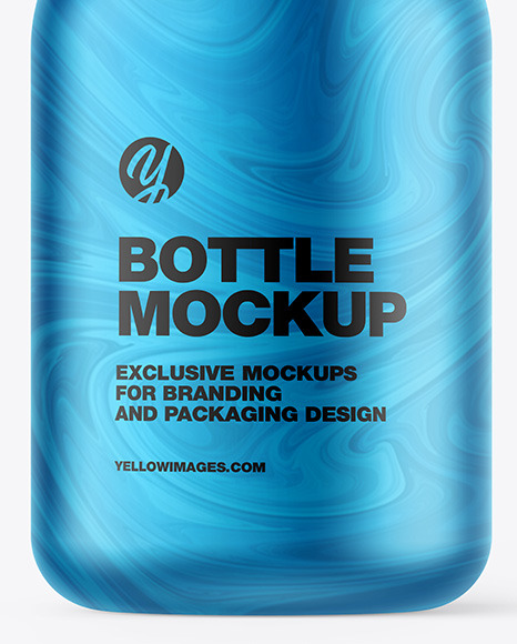 Metallic Bottle Mockup PSD #1