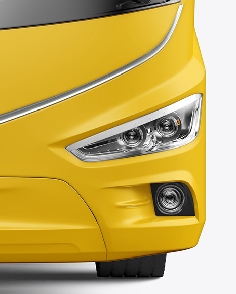 Bus Mockup   Front View PSD #1