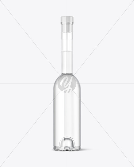 Download Сlear Glass Vodka Bottle Mockup Free Mockups