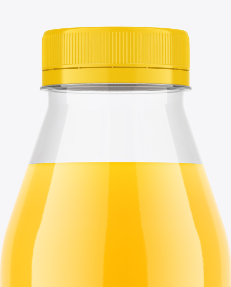 Orange Juice Bottle Mockup Orange Juice Bottle Mockup