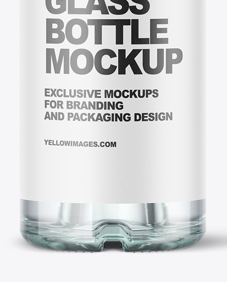 Blue Glass Vodka Bottle Mockup Blue Glass Vodka Bottle Mockup