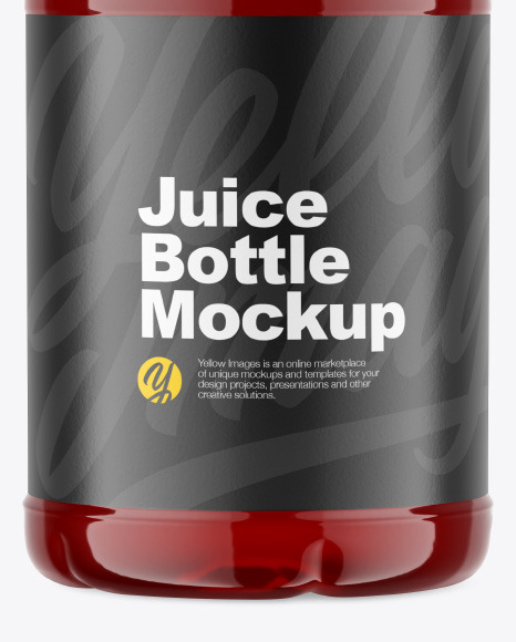 Cherry Juice Bottle Mockup PSD #1