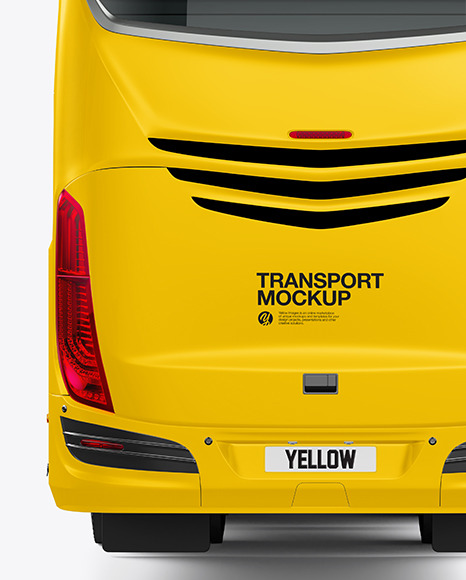 Bus Mockup - Back View