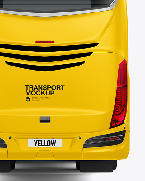 Bus Mockup - Back View