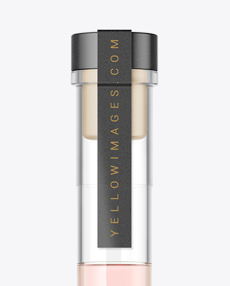 Сlear Glass Liquor Bottle Mockup PSD #2