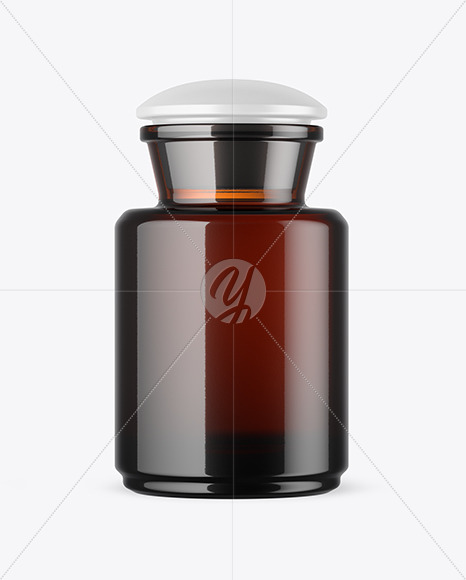 Download Amber Glass Bottle Mockup Free Mockups