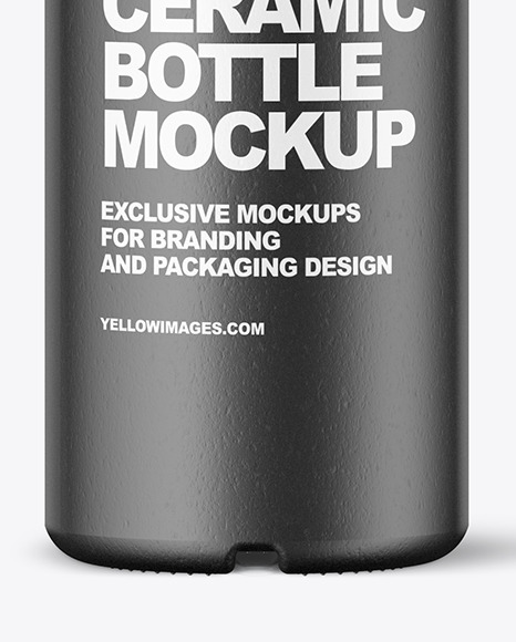 Ceramic Bottle Mockup PSD #1