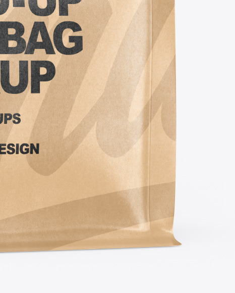 Kraft Food Bag Mockup PSD #6