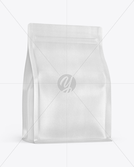 Kraft Food Bag Mockup In Bag Sack Mockups On Yellow Images Object Mockups