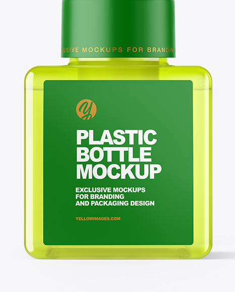 Color Bottle with Pump Mockup PSD #1