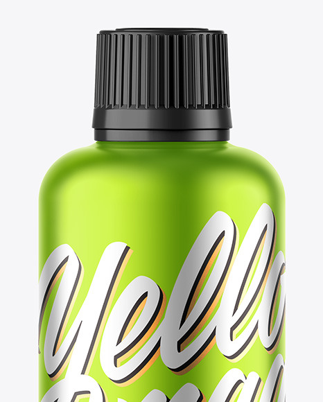 Matte Metallic Bottle Mockup PSD #2