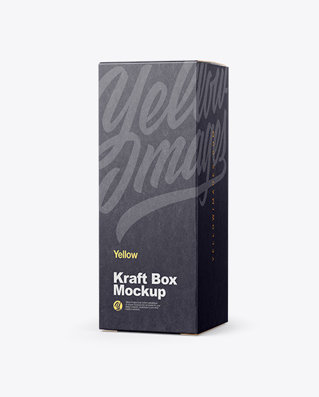 Frosted Glass Dropper Bottle w  Kraft Box Mockup PSD #1