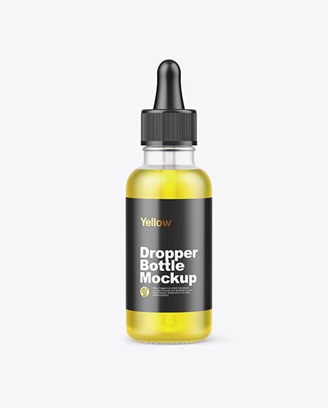 Frosted Glass Dropper Oil Bottle w  Kraft Box Mockup PSD #2
