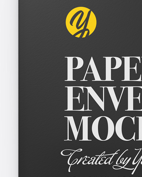 Paper Envelope With String Mockup PSD #3