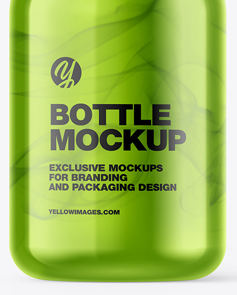 Metallic Bottle Mockup PSD #6