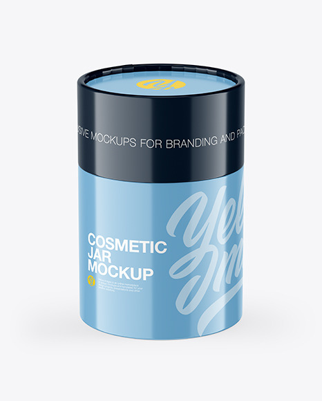 Glossy Cosmetic Jar Mockup PSD #2