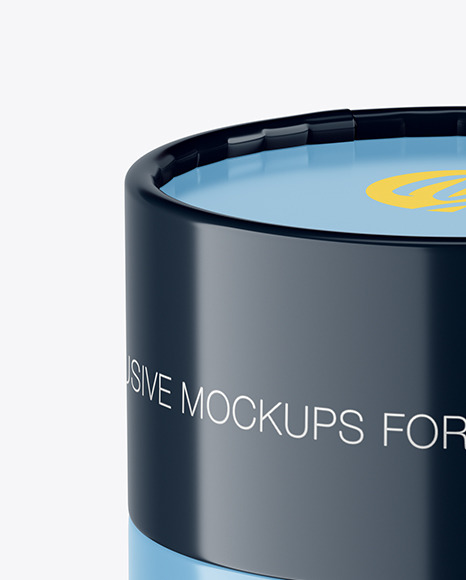 Glossy Cosmetic Jar Mockup PSD #3