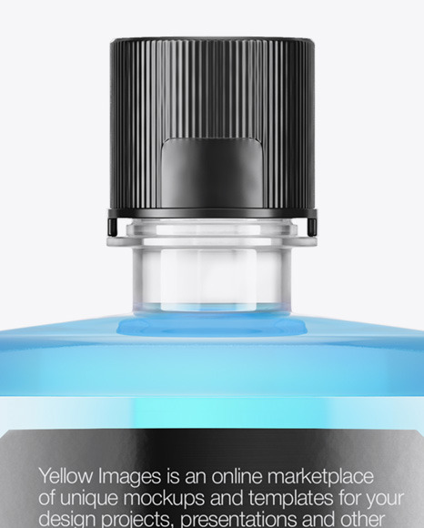 Plastic Mouthwash Bottle Mockup PSD #6