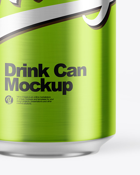 Metallic Drink Can Mockup PSD #6