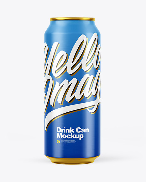 Glossy Drink Can Mockup PSD #2