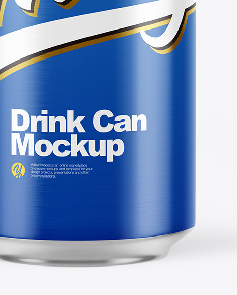 Glossy Drink Can Mockup PSD #6