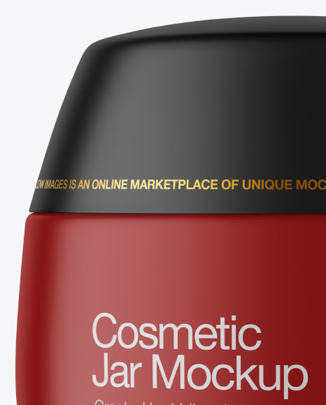 Matte Cosmetic Jar Mockup Matte Cosmetic Jar Mockup