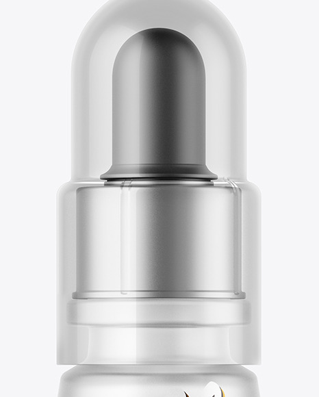 Frosted Glass Dropper Bottle Mockup PSD #1