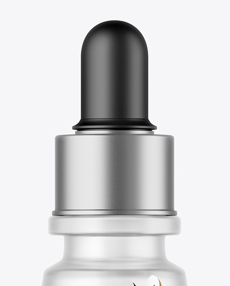 Frosted Glass Dropper Bottle Mockup PSD #7