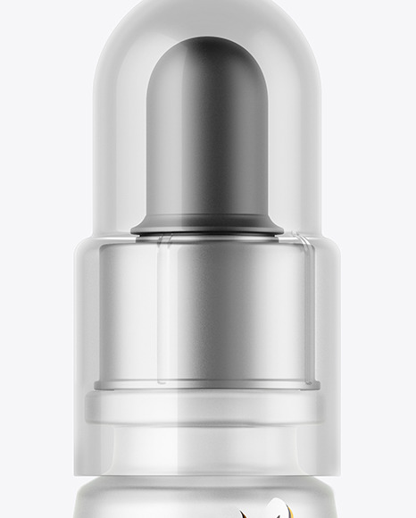 Frosted Glass Dropper Bottle Mockup PSD #1