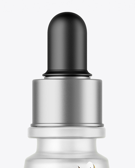 Frosted Glass Dropper Bottle Mockup PSD #7