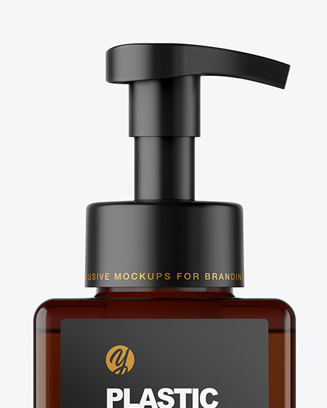 Amber Bottle Mockup PSD #2