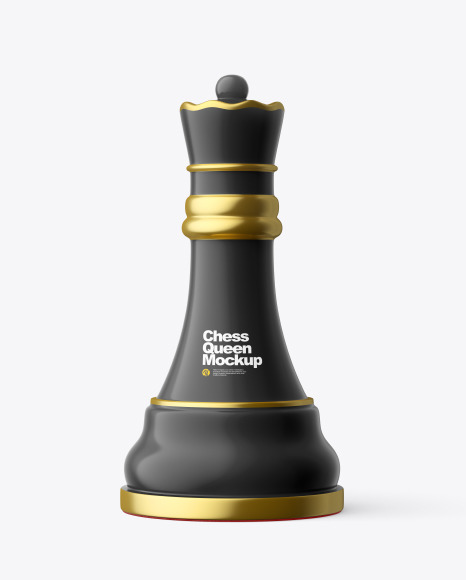 Chess Queen Piece Mockup