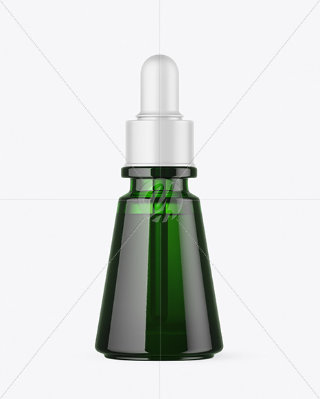 Download Green Glass Dropper Bottle Mockup Free Mockups