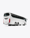 Bus Mockup - Back Half Side View