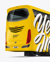 Bus Mockup - Back Half Side View