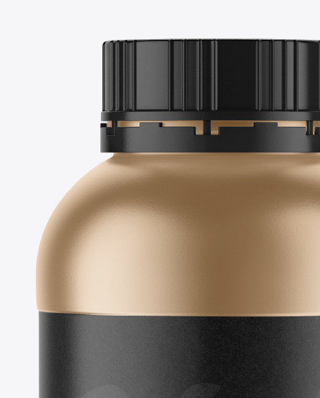Metallic Bottle Mockup PSD #2