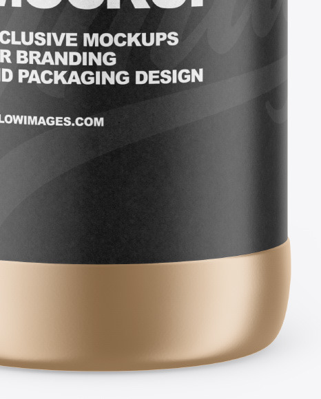 Metallic Bottle Mockup PSD #1
