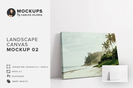 Landscape Canvas Ratio 3x2 Mockup 02