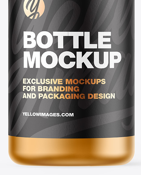 Metallic Bottle Mockup PSD #2