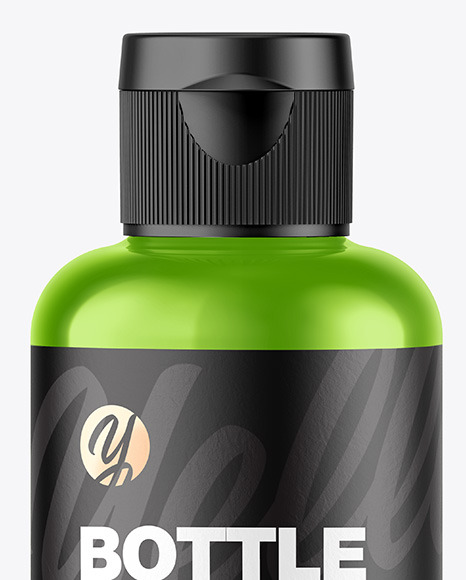 Metallic Bottle Mockup PSD #2