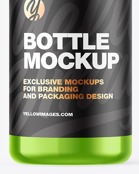 Metallic Bottle Mockup PSD #1