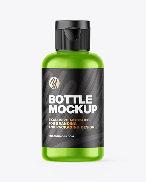 Metallic Bottle Mockup