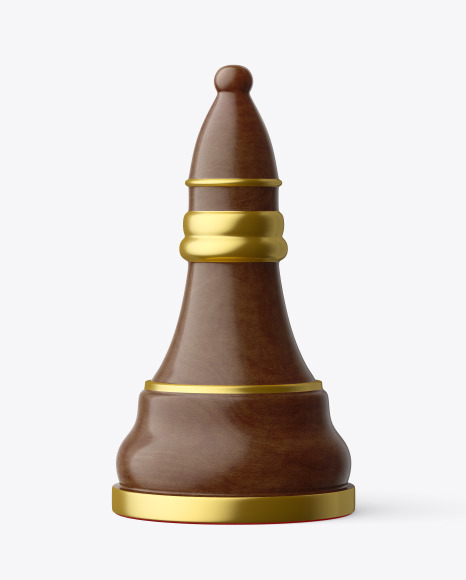 Chess Bishop Piece Mockup PSD #2