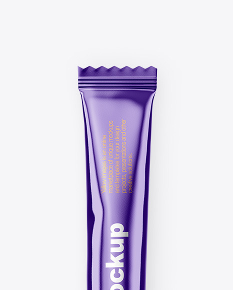 Metallic Stick Sachet Mockup PSD #7