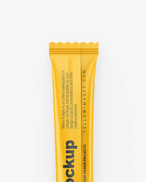 Matte Stick Sachet Mockup PSD #2