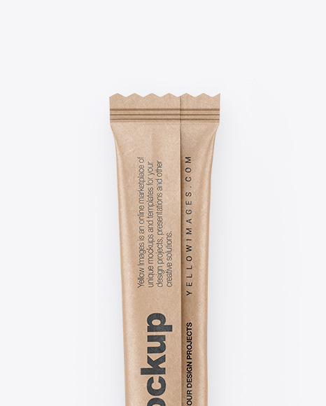 Kraft Stick Sachet Mockup PSD #3