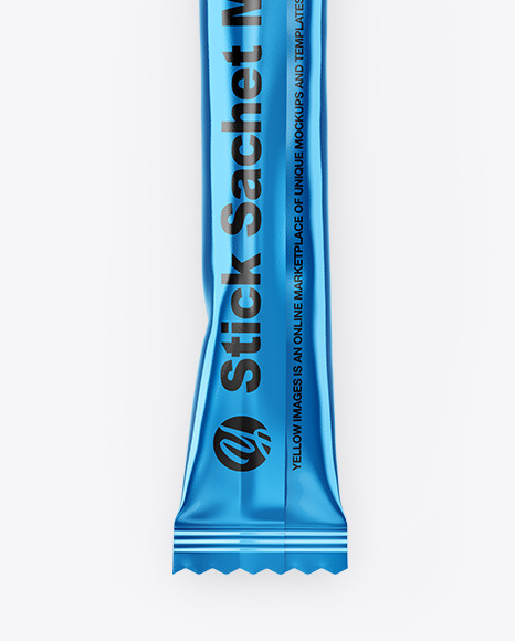 Metallic Stick Sachet Mockup PSD #1